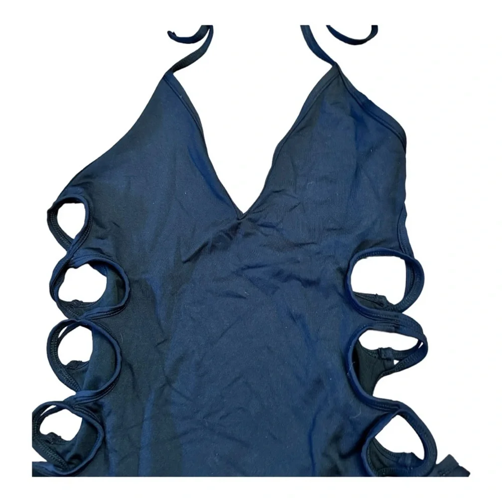 Frederick's of Hollywood Black One Piece Bathing Suit - Picture 2 of 7